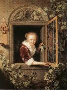 Gerrit Dou Girl at the Window oil painting reproduction